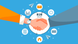 Graphic depicting b2b sales