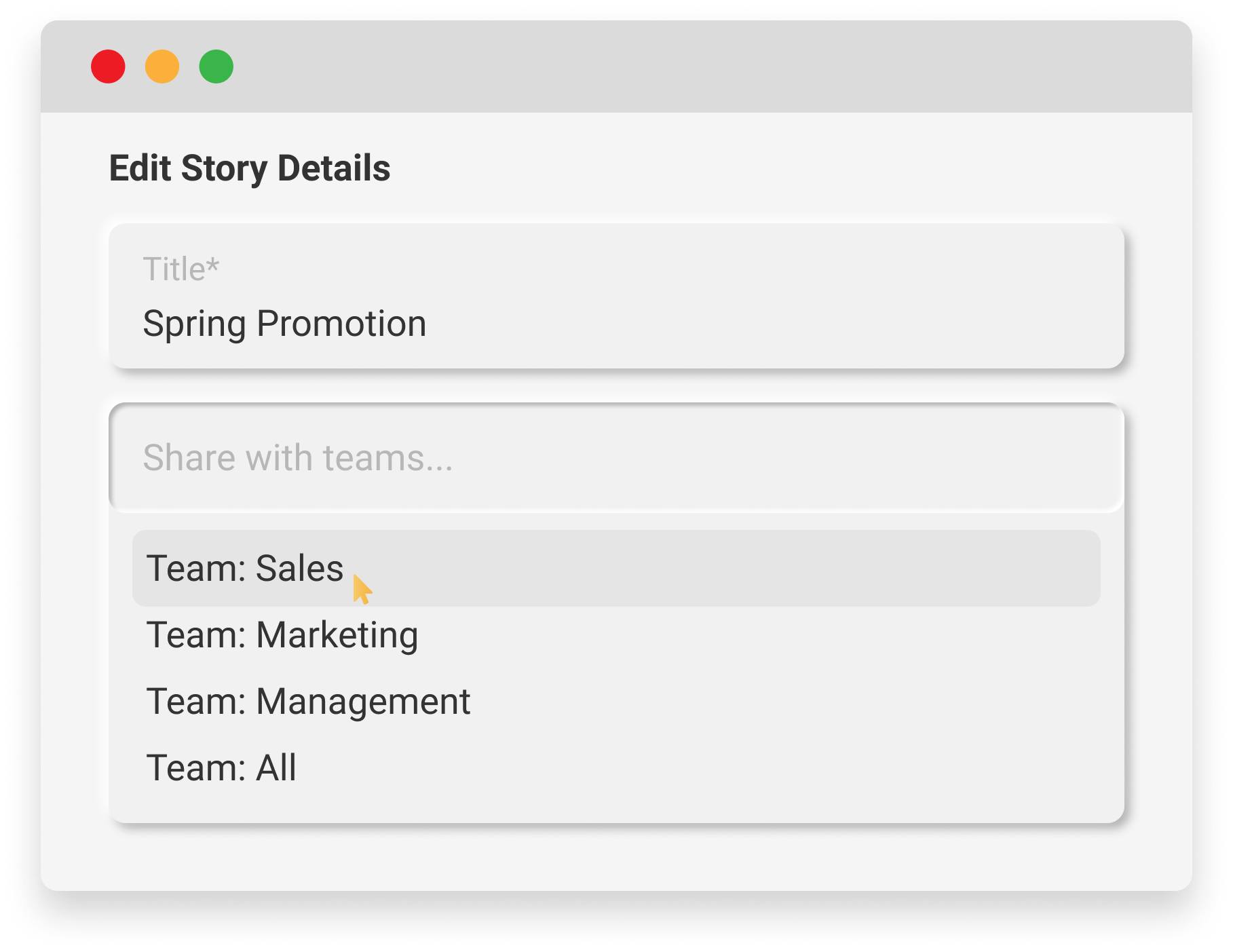Share CRM Stories With Your Team