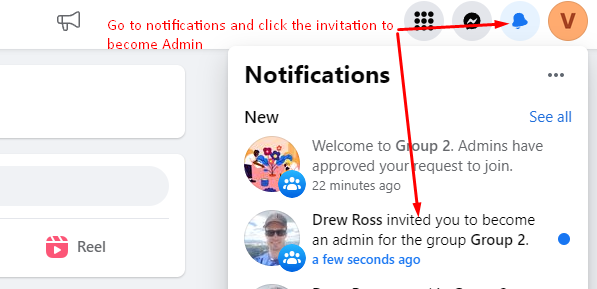 Accept admin invite