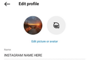 Instagram Profile Name